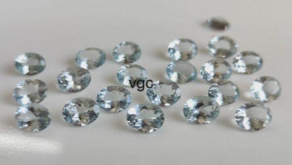 Natural 3×5 mm Aquamarine Oval Cut Faceted AAA Quality – Aquamarine Oval Faceted 3x5mm