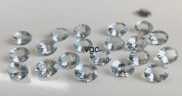 Natural 3×5 mm Aquamarine Oval Cut Faceted AAA Quality – Aquamarine Oval Faceted 3x5mm
