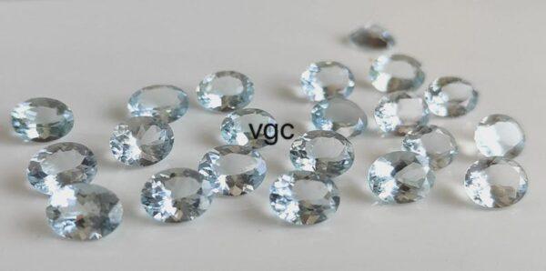 Natural 3×5 mm Aquamarine Oval Cut Faceted AAA Quality – Aquamarine Oval Faceted 3x5mm