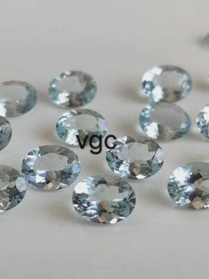 Natural 10×12 mm Aquamarine Oval Cut Faceted AAA Quality – Aquamarine Oval Faceted 10x12mm