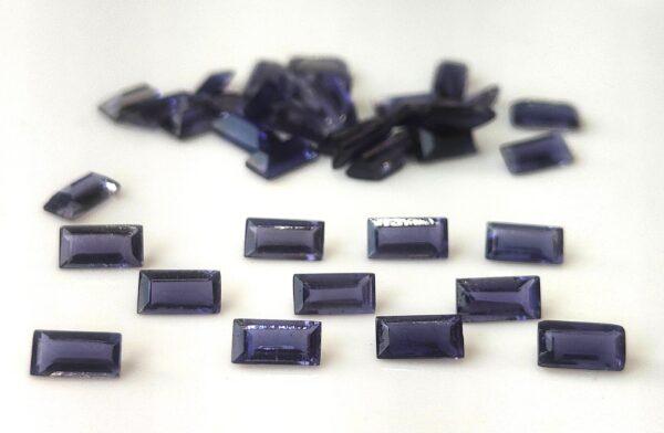Natural Iolite 2×4 mm Baguette Faceted Cut – Iolite Baguette Faceted 2x4mm