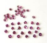 Natural Rhodolite Garnet 1.75 mm Round Cut Faceted AAA Quality – Pink Garnet Faceted Round 1.75mm