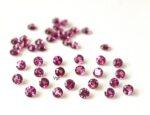 Natural Rhodolite Garnet 1.75 mm Round Cut Faceted AAA Quality – Pink Garnet Faceted Round 1.75mm