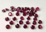 Natural Rhodolite Garnet 3.5 mm Round Cut Faceted AAA Quality – Pink Garnet Faceted Round 3.5mm