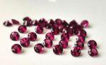 Natural Rhodolite Garnet 3.5 mm Round Cut Faceted AAA Quality – Pink Garnet Faceted Round 3.5mm
