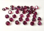Natural Rhodolite Garnet 3.5 mm Round Cut Faceted AAA Quality – Pink Garnet Faceted Round 3.5mm