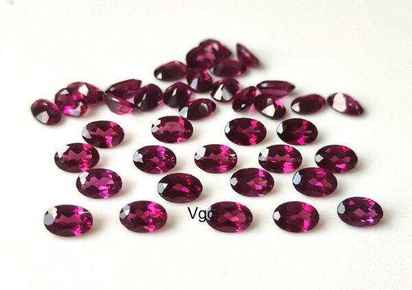 Natural Rhodolite Garnet 5×7 mm Oval Cut Faceted AAA Quality – Pink Garnet Faceted Oval 5x7mm