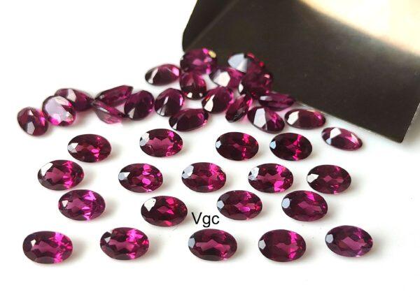 Natural Rhodolite Garnet 5×7 mm Oval Cut Faceted AAA Quality – Pink Garnet Faceted Oval 5x7mm