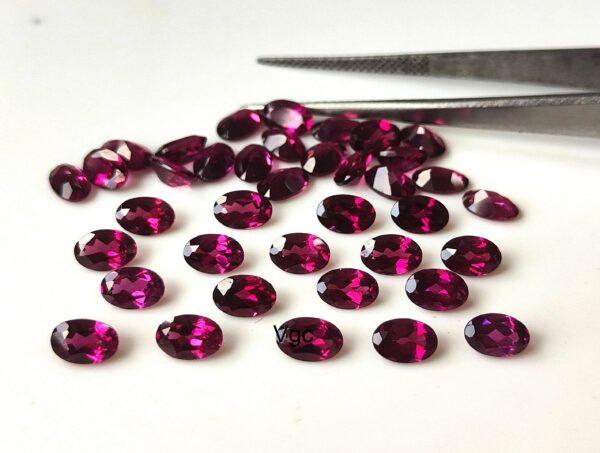 Natural Rhodolite Garnet 5×7 mm Oval Cut Faceted AAA Quality – Pink Garnet Faceted Oval 5x7mm