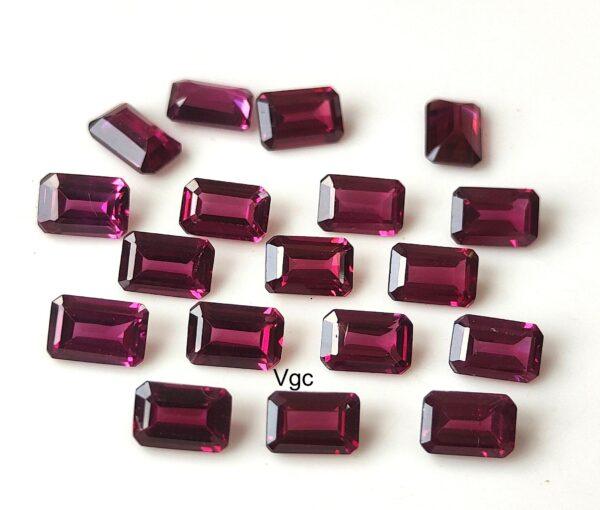 Natural Rhodolite Garnet 3×5 mm Octagon Cut Faceted AAA Quality – Pink Garnet Faceted Octagon 3x5mm
