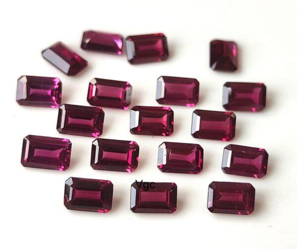 Natural Rhodolite Garnet 3×5 mm Octagon Cut Faceted AAA Quality – Pink Garnet Faceted Octagon 3x5mm