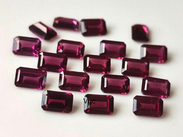 Natural Rhodolite Garnet 3×5 mm Octagon Cut Faceted AAA Quality – Pink Garnet Faceted Octagon 3x5mm