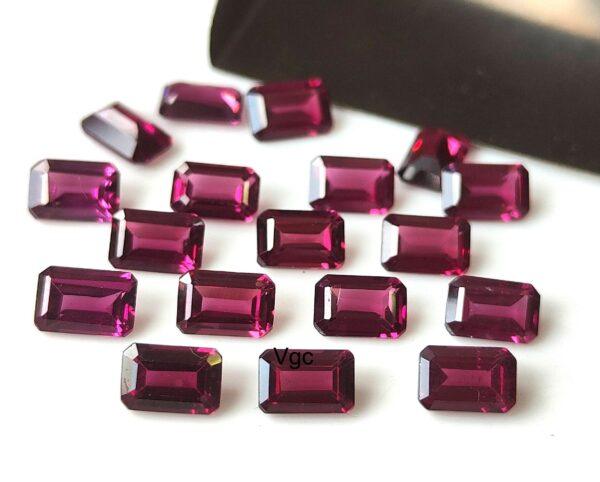 Natural Rhodolite Garnet 3×5 mm Octagon Cut Faceted AAA Quality – Pink Garnet Faceted Octagon 3x5mm