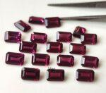 Natural Rhodolite Garnet 3×5 mm Octagon Cut Faceted AAA Quality – Pink Garnet Faceted Octagon 3x5mm