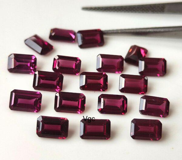 Natural Rhodolite Garnet 3×5 mm Octagon Cut Faceted AAA Quality – Pink Garnet Faceted Octagon 3x5mm