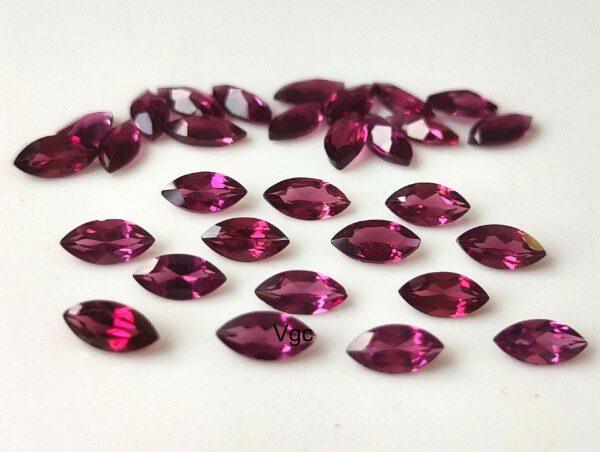 Natural Rhodolite Garnet 2×4 mm Marquise Cut Faceted AAA Quality – Pink Garnet Faceted Marquise 2x4mm