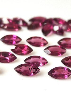 Natural Rhodolite Garnet 2.5×5 mm Marquise Cut Faceted AAA Quality – Pink Garnet Faceted Marquise 2.5x5mm