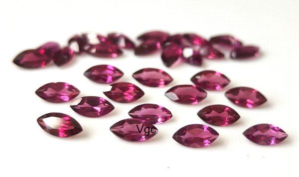 Natural Rhodolite Garnet 2×4 mm Marquise Cut Faceted AAA Quality – Pink Garnet Faceted Marquise 2x4mm