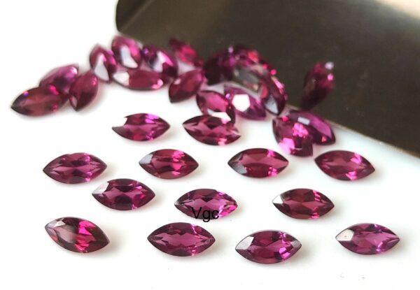 Natural Rhodolite Garnet 2×4 mm Marquise Cut Faceted AAA Quality – Pink Garnet Faceted Marquise 2x4mm