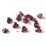 Natural Rhodolite Garnet 3 mm Heart Cut Faceted AAA Quality – Pink Garnet Faceted Heart 3mm