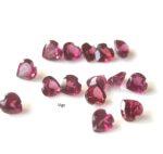Natural Rhodolite Garnet 3 mm Heart Cut Faceted AAA Quality – Pink Garnet Faceted Heart 3mm