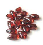 Natural Red Garnet 3×5 mm Pear Cabochon AAA Quality – Red Garnet Cabochon Pear 3x5mm