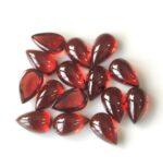 Natural Red Garnet 3×5 mm Pear Cabochon AAA Quality – Red Garnet Cabochon Pear 3x5mm