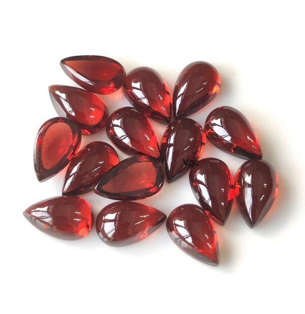 Natural Red Garnet 3×5 mm Pear Cabochon AAA Quality – Red Garnet Cabochon Pear 3x5mm