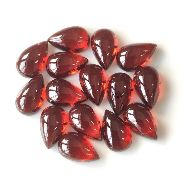 Natural Red Garnet 3×5 mm Pear Cabochon AAA Quality – Red Garnet Cabochon Pear 3x5mm