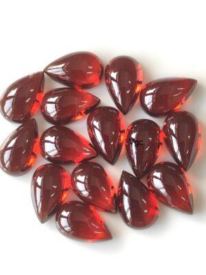 Natural Red Garnet 3×5 mm Pear Cabochon AAA Quality – Red Garnet Cabochon Pear 3x5mm