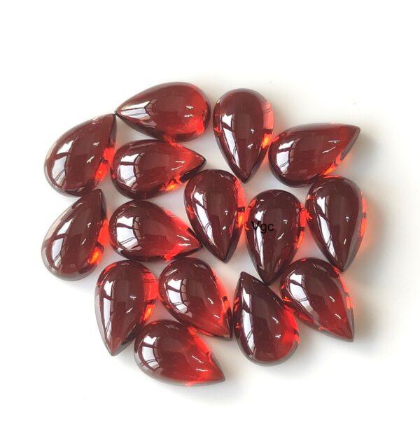 Natural Red Garnet 3×5 mm Pear Cabochon AAA Quality – Red Garnet Cabochon Pear 3x5mm