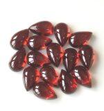 Natural Red Garnet 3×5 mm Pear Cabochon AAA Quality – Red Garnet Cabochon Pear 3x5mm