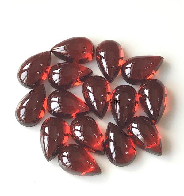 Natural Red Garnet 3×5 mm Pear Cabochon AAA Quality – Red Garnet Cabochon Pear 3x5mm