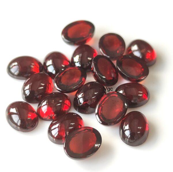 Natural Red Garnet 6×8 mm Oval Cabochon AAA Quality – Red Garnet Cabochon Oval 6x8mm