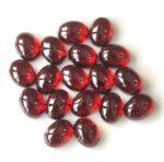 Natural Red Garnet 6×8 mm Oval Cabochon AAA Quality – Red Garnet Cabochon Oval 6x8mm