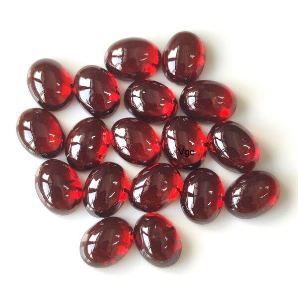 Natural Red Garnet 6×8 mm Oval Cabochon AAA Quality – Red Garnet Cabochon Oval 6x8mm