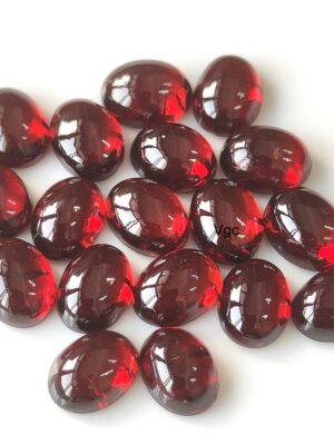 Natural Red Garnet 6×8 mm Oval Cabochon AAA Quality – Red Garnet Cabochon Oval 6x8mm