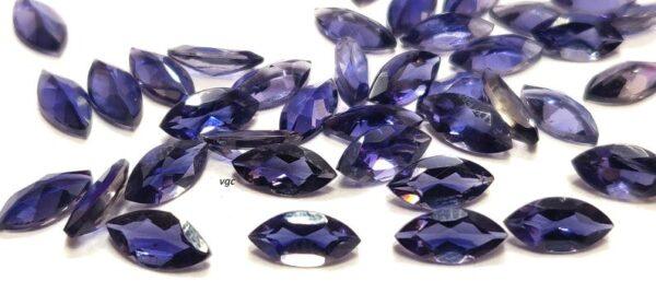 Natural Iolite 4×8 mm Marquise Faceted Cut – Iolite Marquise Faceted 4x8mm