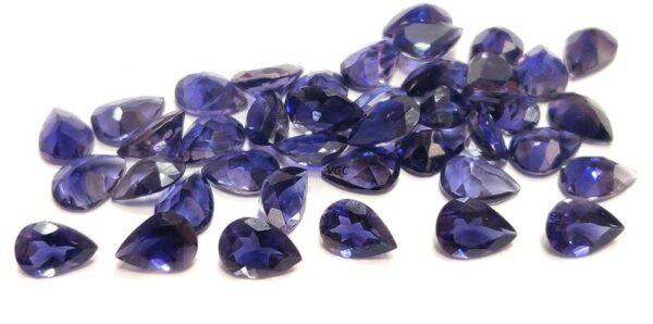 Natural Iolite 5×7 mm Pear Faceted Cut – Iolite Pear Faceted 5x7mm