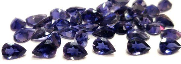 Natural Iolite 5×7 mm Pear Faceted Cut – Iolite Pear Faceted 5x7mm