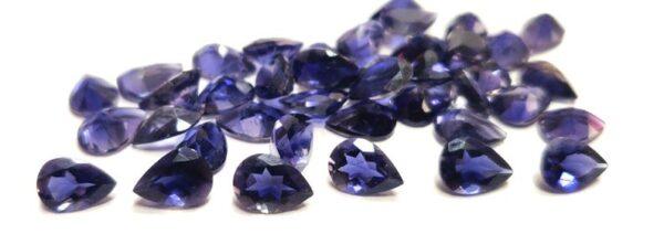 Natural Iolite 5×7 mm Pear Faceted Cut – Iolite Pear Faceted 5x7mm