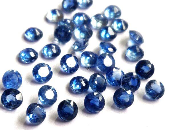 Natural Kyanite 7 mm Round Faceted Cut – Kyanite Round Faceted 7mm