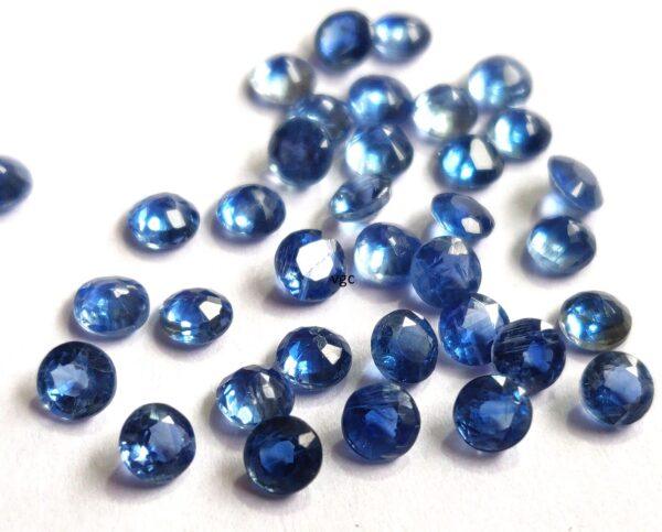 Natural Kyanite 7 mm Round Faceted Cut – Kyanite Round Faceted 7mm