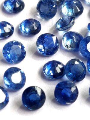 Natural Kyanite 3 mm Round Faceted Cut – Kyanite Round Faceted 3mm