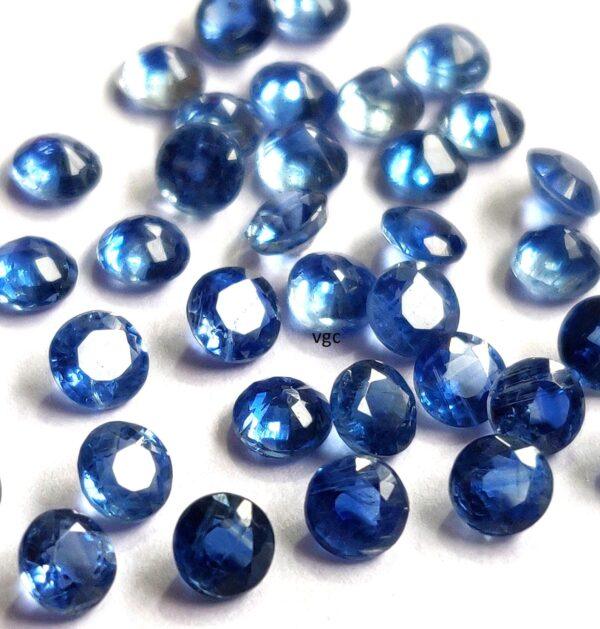 Natural Kyanite 7 mm Round Faceted Cut – Kyanite Round Faceted 7mm
