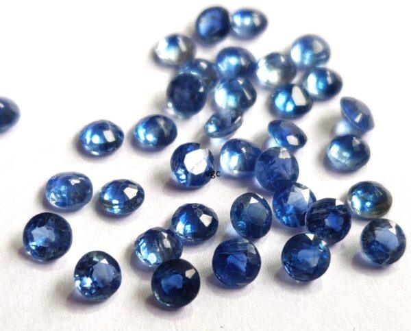 Natural Kyanite 7 mm Round Faceted Cut – Kyanite Round Faceted 7mm
