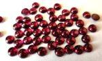 Natural Rhodolite Garnet 3 mm Round Cabochon AAA Quality – Pink Garnet Faceted Round 3mm