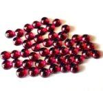 Natural Rhodolite Garnet 3 mm Round Cabochon AAA Quality – Pink Garnet Faceted Round 3mm