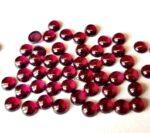 Natural Rhodolite Garnet 3 mm Round Cabochon AAA Quality – Pink Garnet Faceted Round 3mm