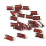 Natural Red Garnet 2×4 mm Baguette Cut Faceted AAA Quality – Red Garnet Faceted Baguette 2x4mm